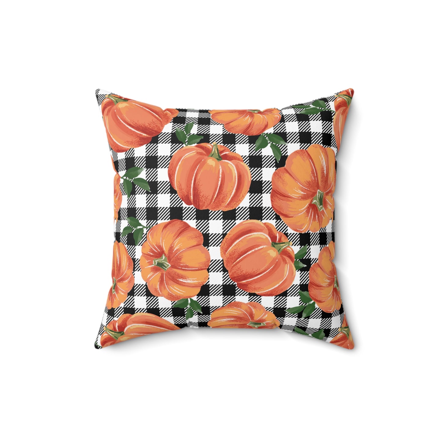 Farmhouse Pumpkins Spun Polyester Square Pillow