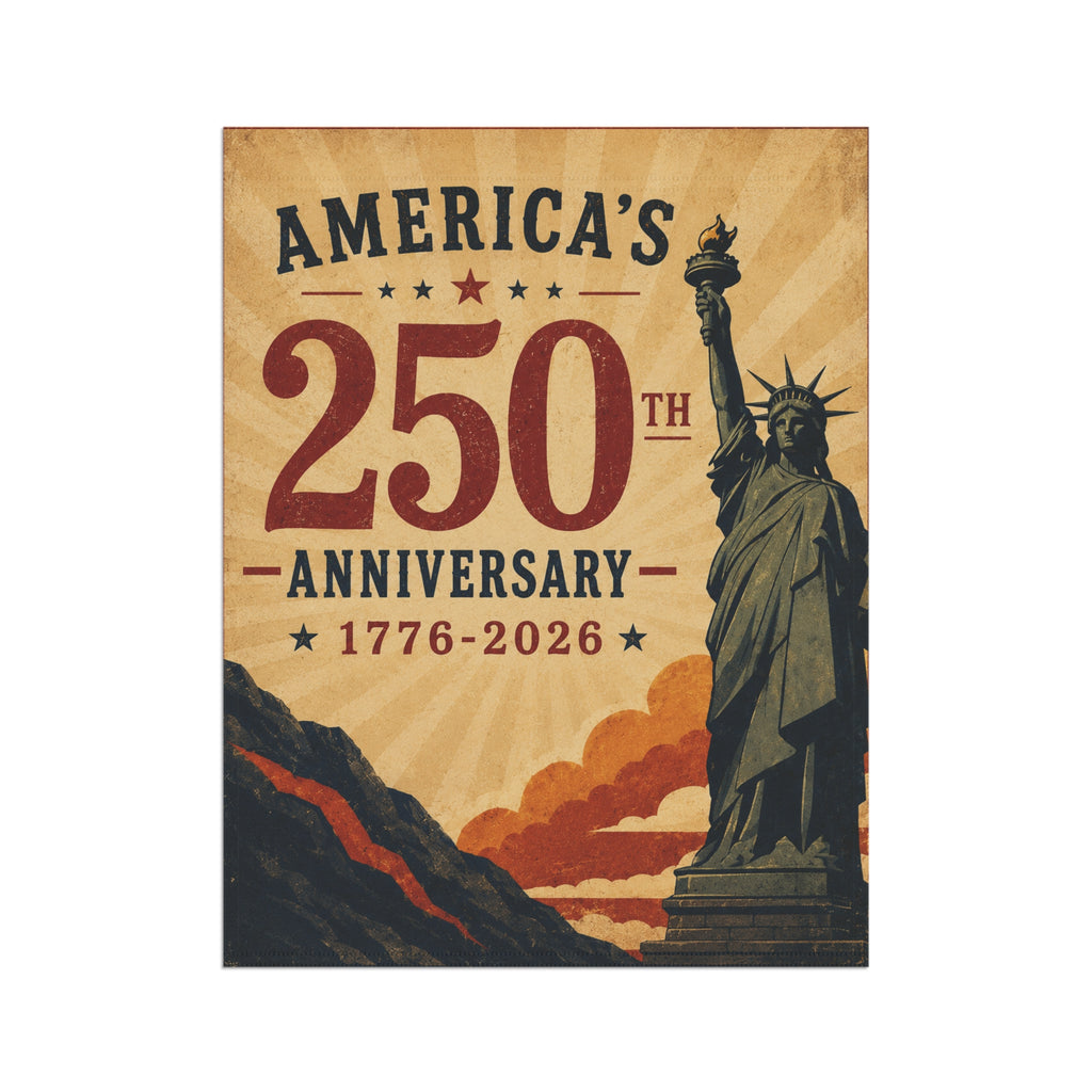 America's 250th Anniversary Garden & House Banner | 1776-2026 Statue of Liberty