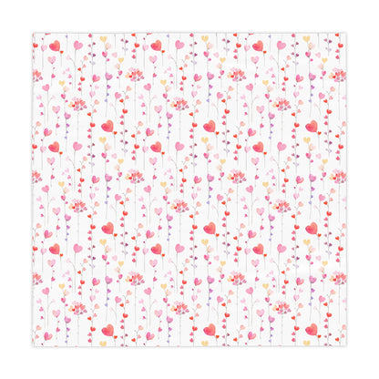 Heart Flowers Tablecloth
