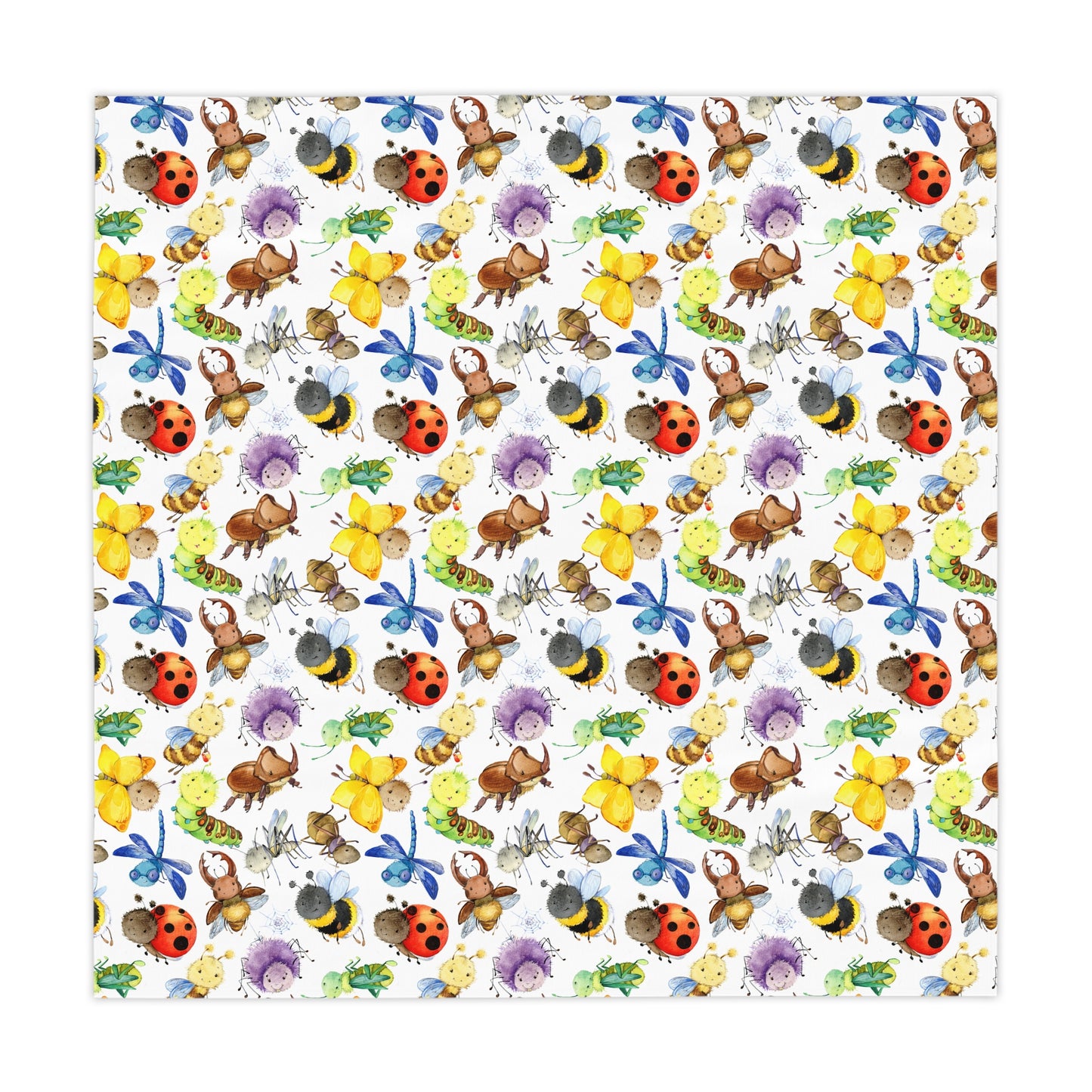 Ladybugs, Bees and Dragonflies Tablecloth