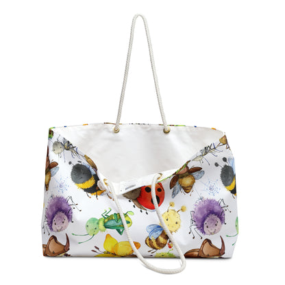 Ladybugs, Bees and Dragonflies Weekender Bag