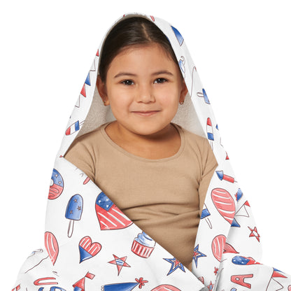 Banners and Donuts Youth Hooded Towel
