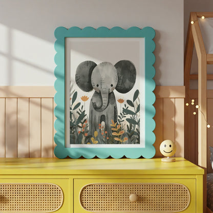 Adorable Elephant Nursery Print Wall Art product type
