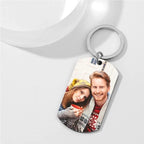 Custom Calendar Engraved Keychain - Anniversary Date Gift