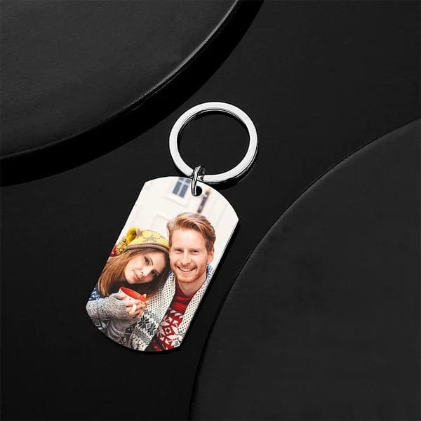 Custom Calendar Engraved Keychain - Anniversary Date Gift