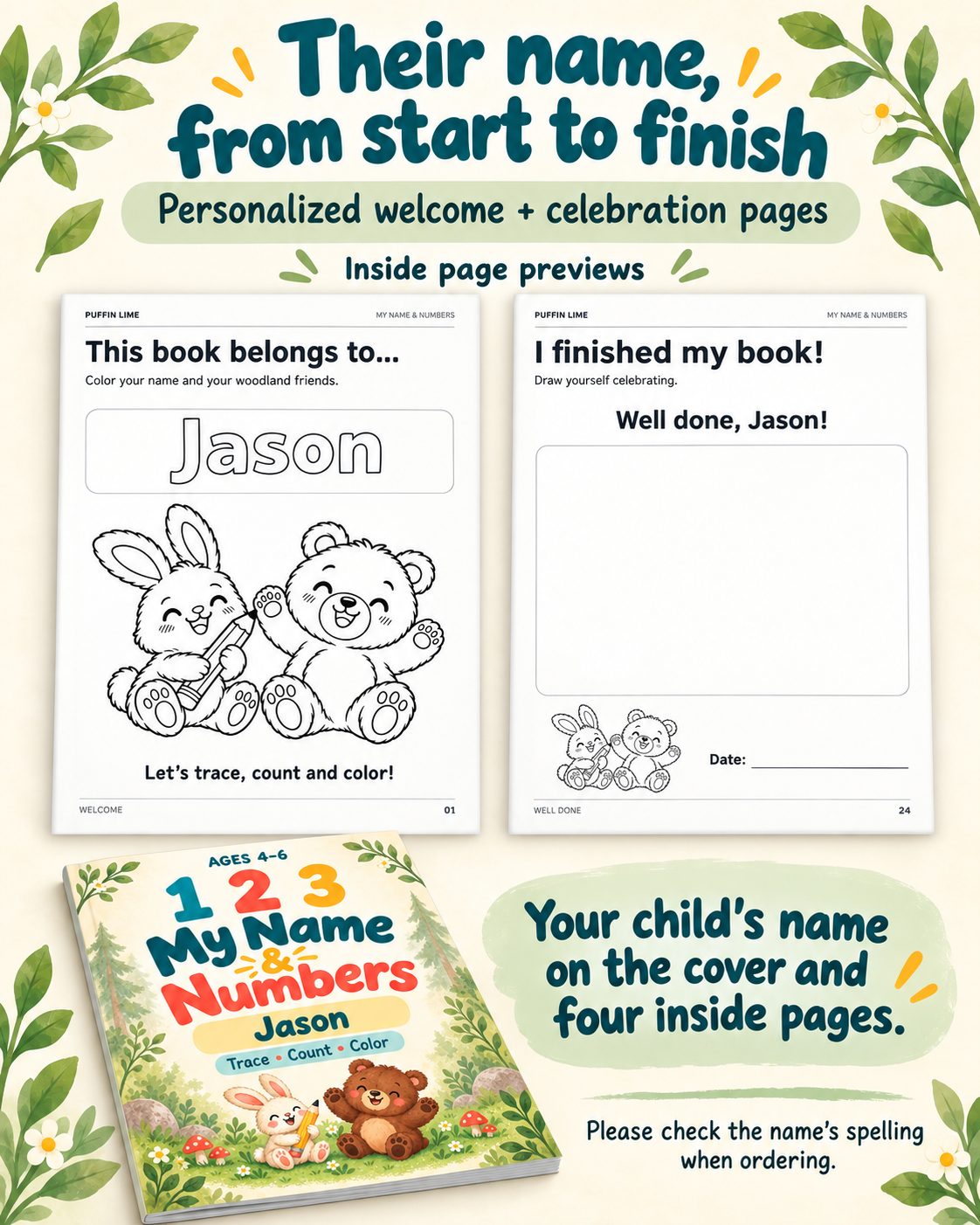 My Name & Numbers Coloring Book