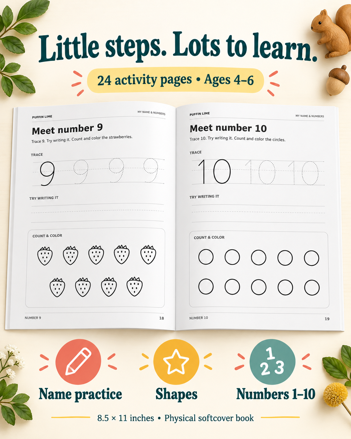 My Name & Numbers Coloring Book