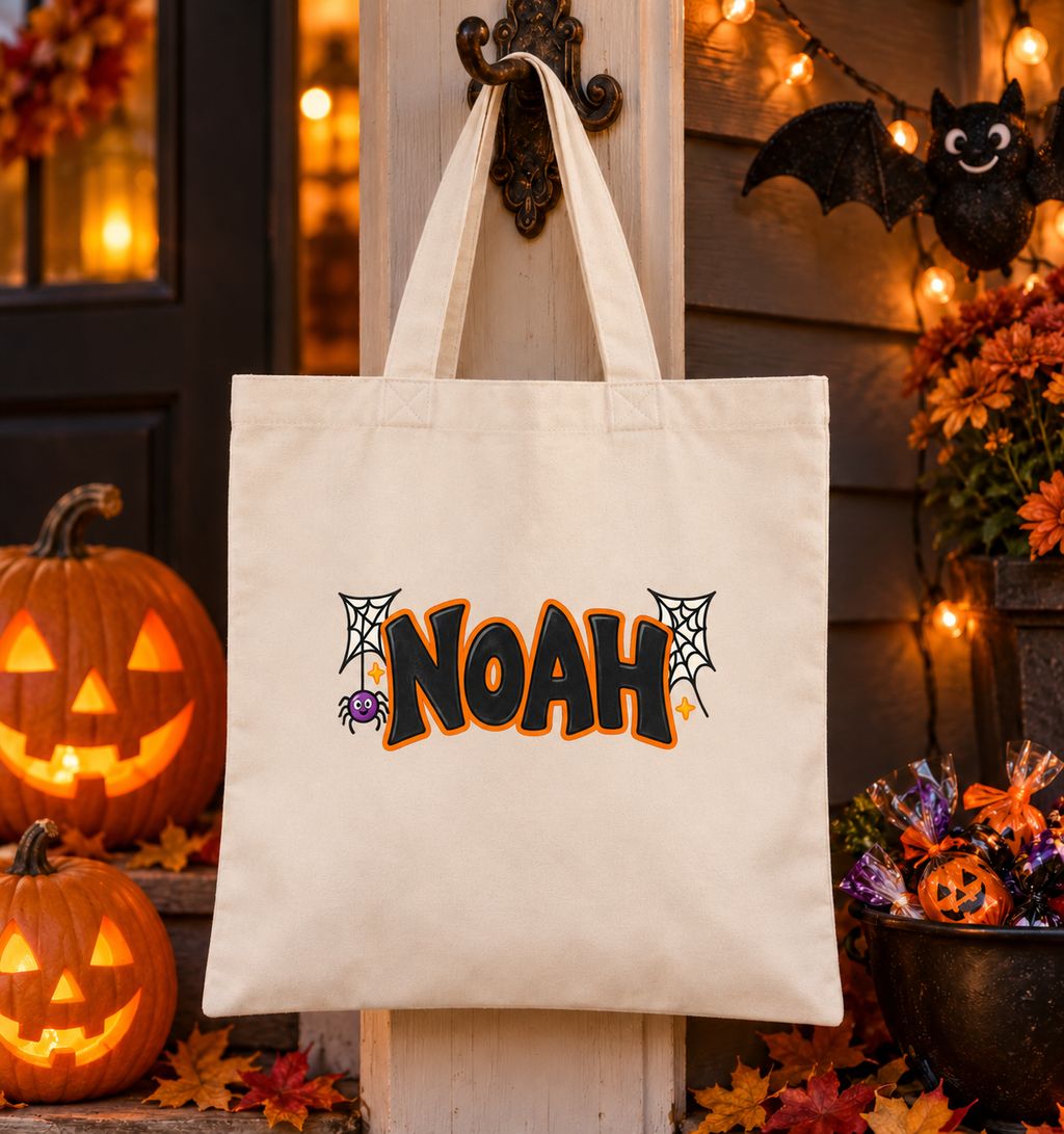 Personalized Web Wonder Halloween Treat Bag