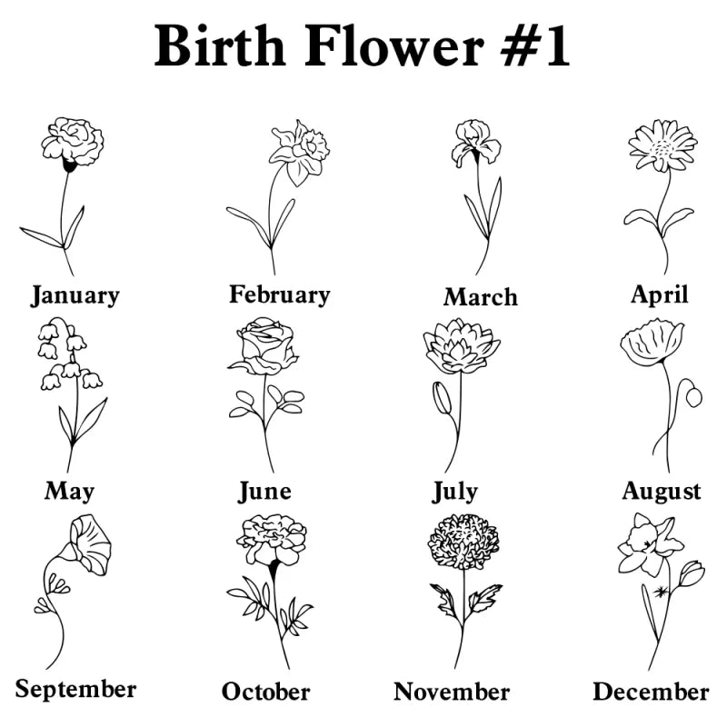 Personalized Calendar Birthstone Necklace - Custom Date Anniversary Gift