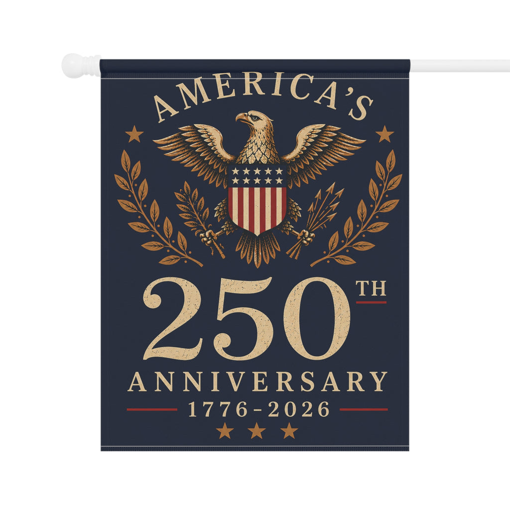 America's 250th Anniversary Garden Banner | 1776-2026 Patriotic Eagle Flag