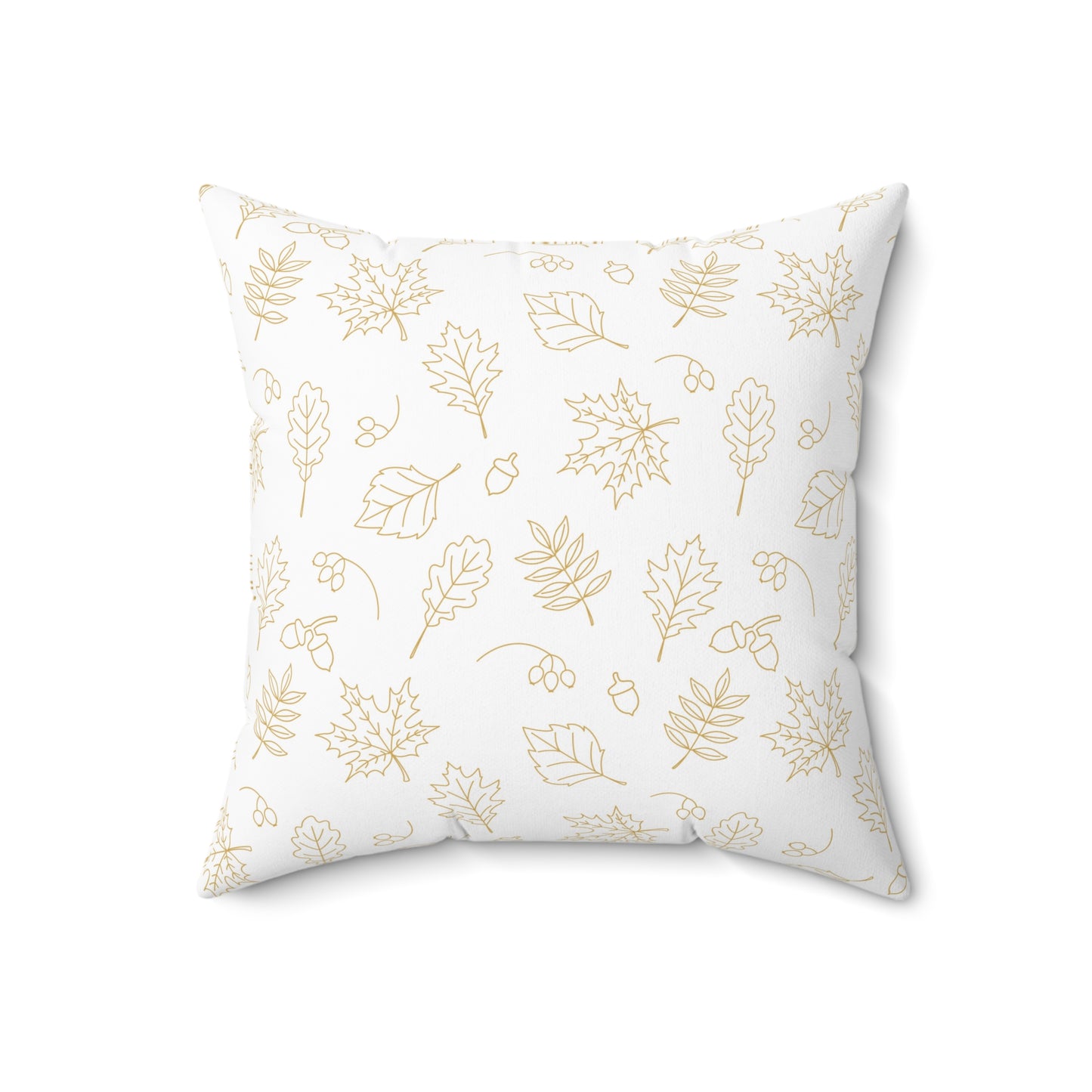 Acorns and Leaves Spun Polyester Square Pillow