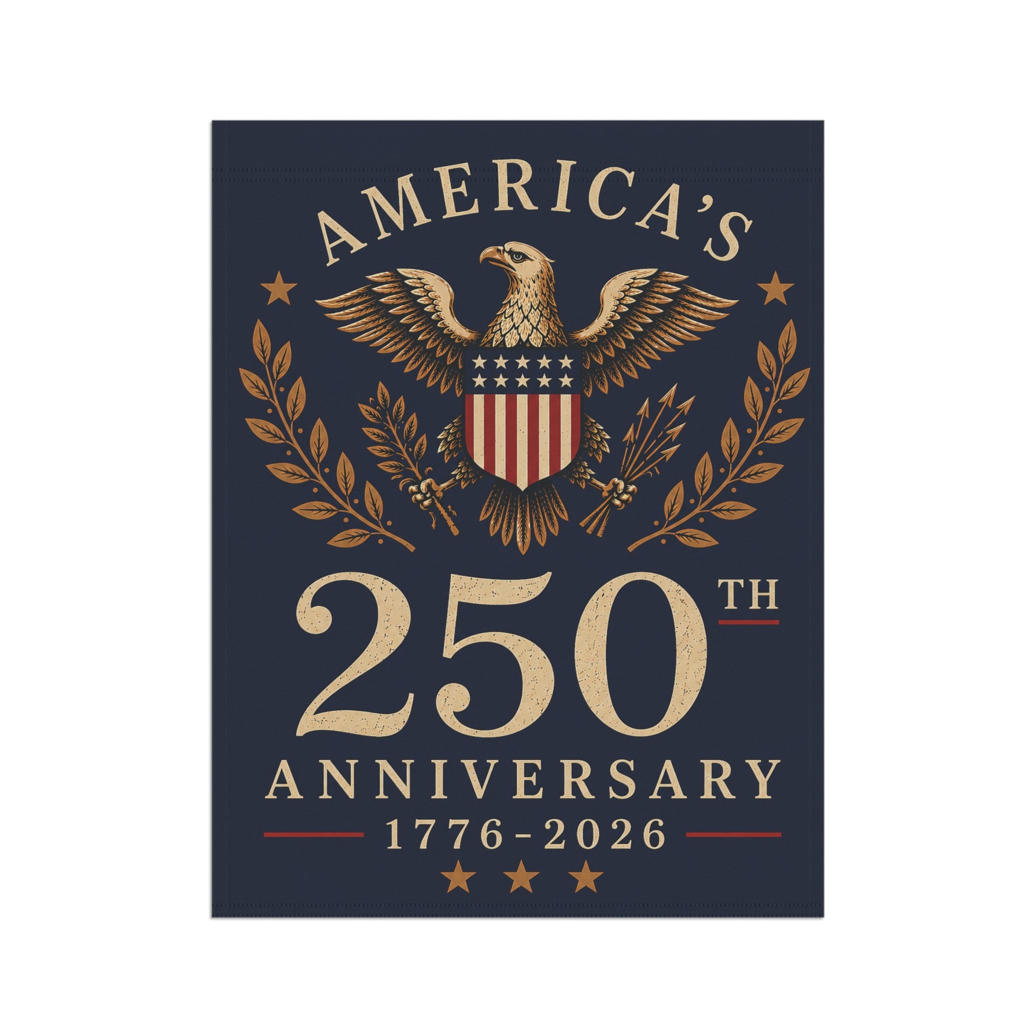 America's 250th Anniversary Garden Banner | 1776-2026 Patriotic Eagle Flag