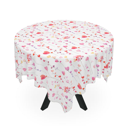 Heart Flowers Tablecloth