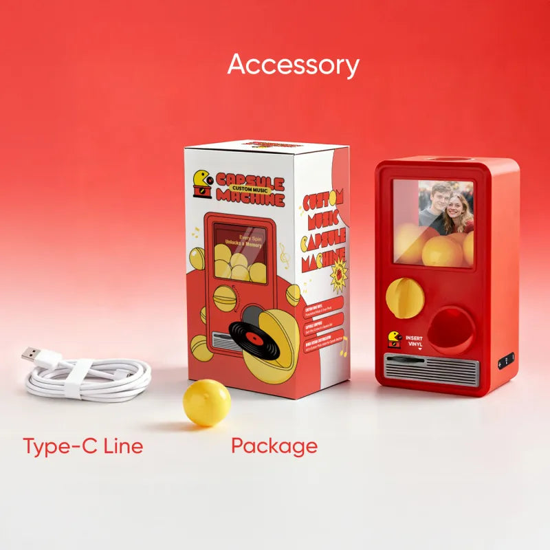 Personalized Music Gachapon Machine - Custom Photo & Song Capsules