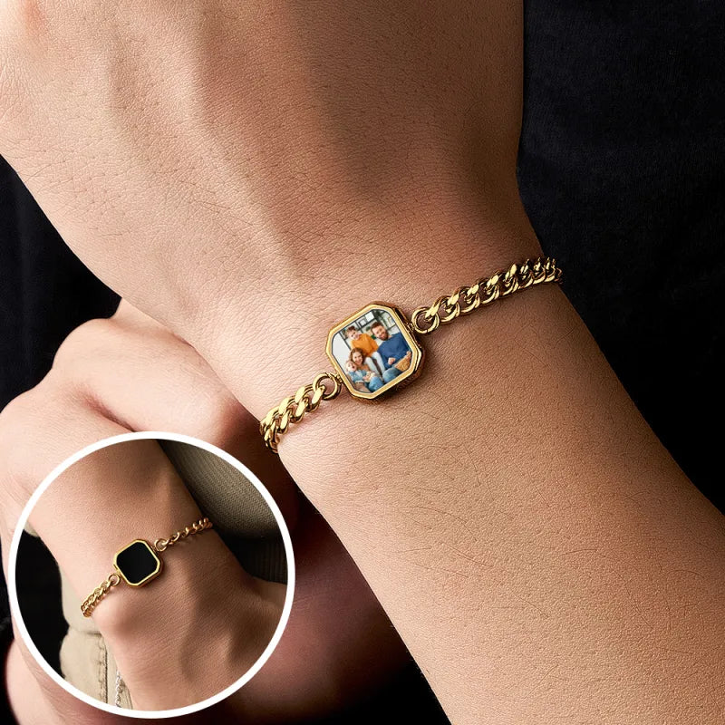 Magic Photo Bracelet - Temperature-Sensitive Hidden Picture Reveal