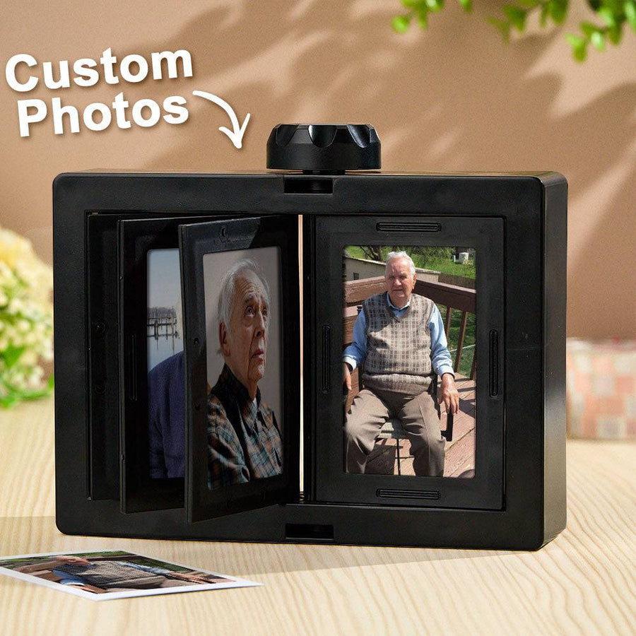 Custom Rotating 24 Photos Carousel Display