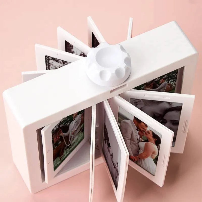 Custom Rotating 24 Photos Carousel Display