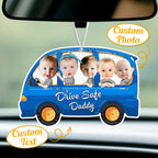 Personalized Drive Safe Car Air Freshener - Custom Photo Ornament
