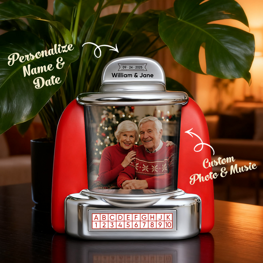 Custom Retro Jukebox Speaker - Personalized Photo Music Player