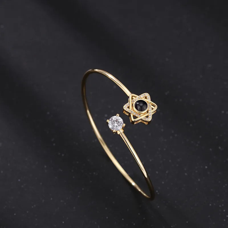 Custom Photo Projection Bracelet - Hidden Picture Heart Jewelry