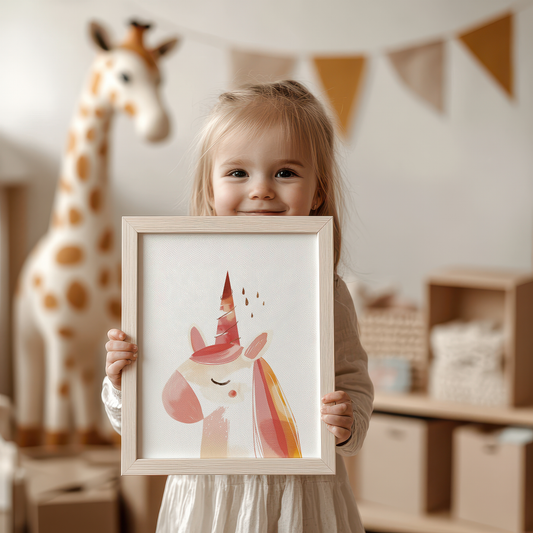 Adorable Unicorn Wall Art for Nursery or Kids Room product