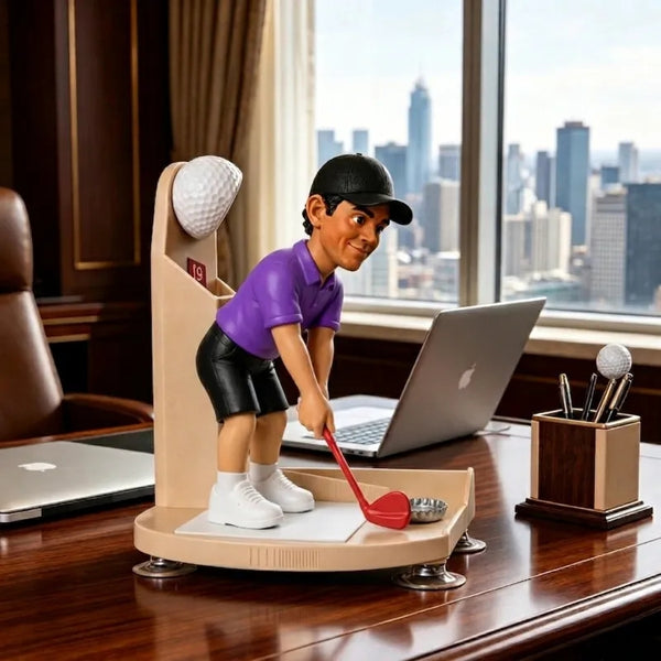 Personalized Golf Bottle Opener with Custom Face – Novelty Golfer Figure Gift for Him & Her