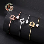 Custom Photo Projection Bracelet - Hidden Picture Heart Jewelry