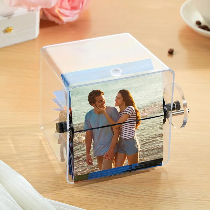 Custom 24 Photos Flipbook - Lighted Hand-Crank Memory Frame