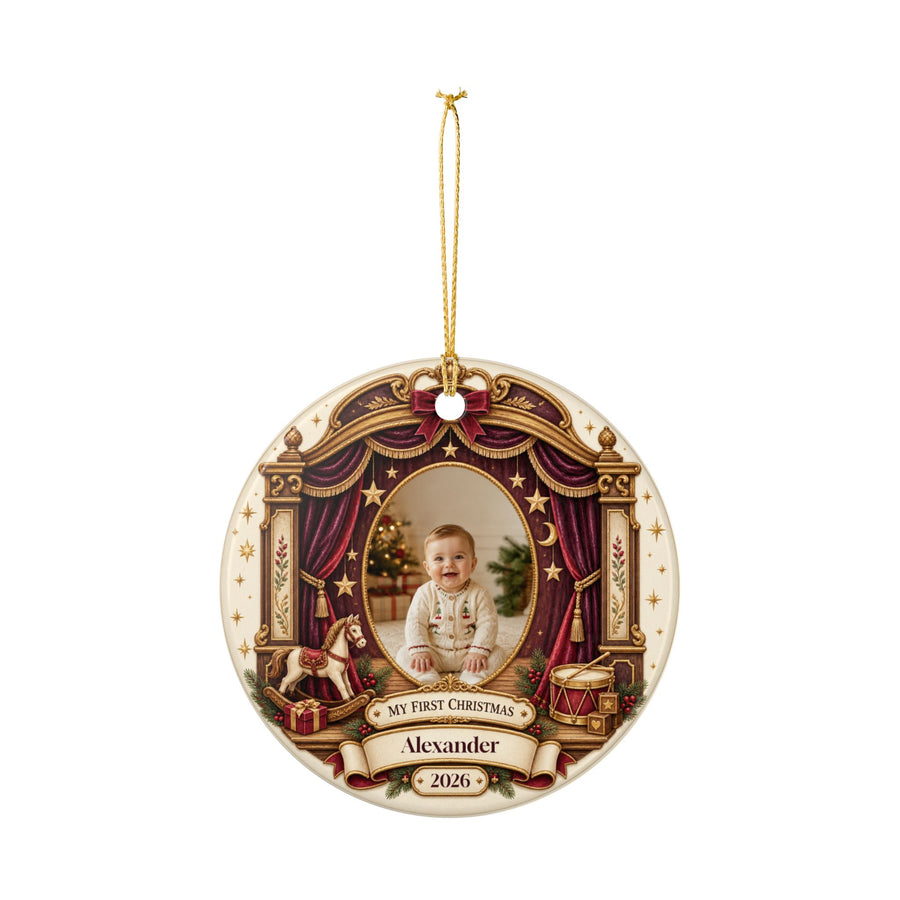 My First Christmas Personalized Photo Ornament
