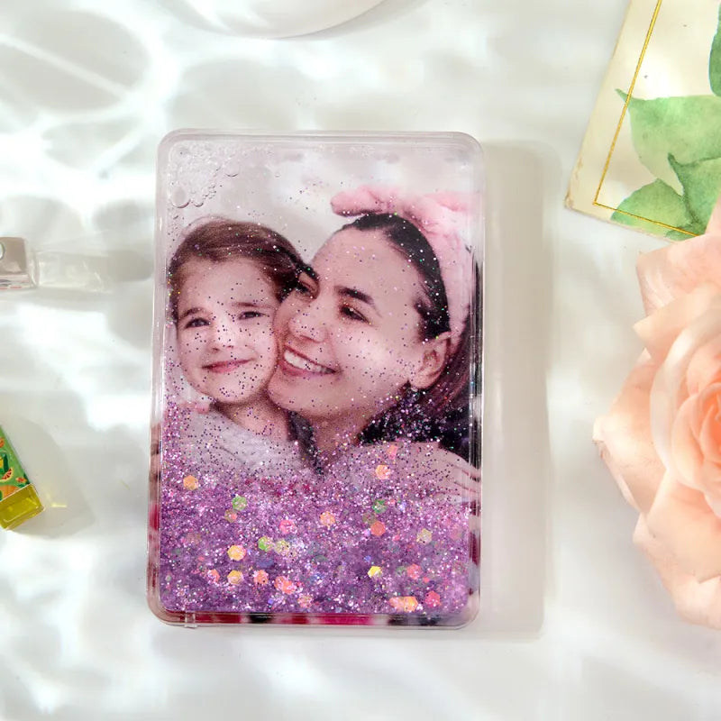 Custom Quicksand Photo Fridge Magnet - Personalized Liquid Sand Magnet