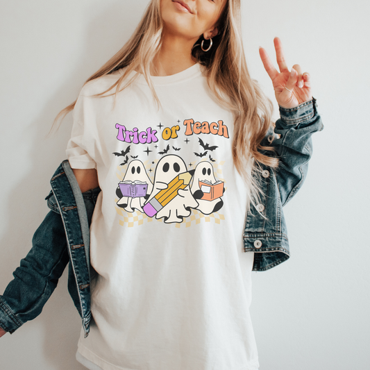 Halloween Trick or Teach T-shirt