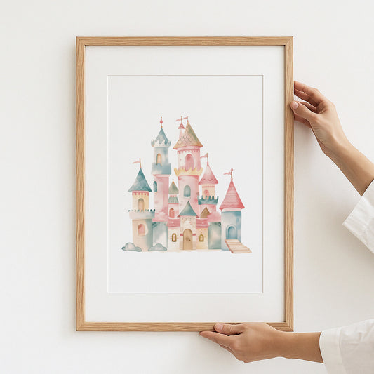 Whimsical Castle Illustration Wall Art Decor product
