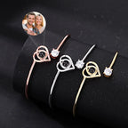 Custom Photo Projection Bracelet - Hidden Picture Heart Jewelry