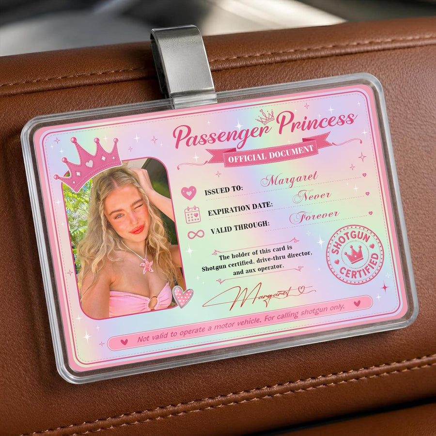 Personalized Passenger Princess Card