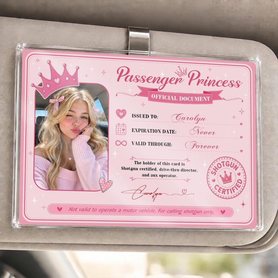 Personalized Passenger Princess Card