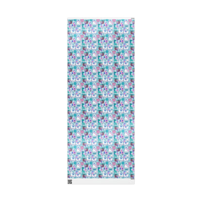 Happy Christmas Animals Gift Wrap Paper