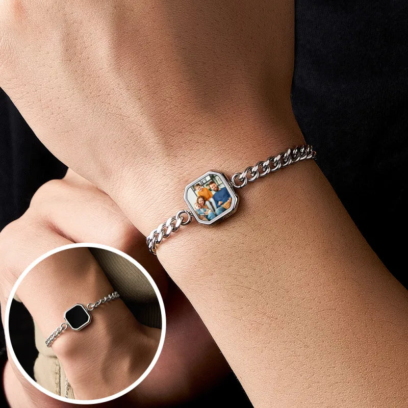 Magic Photo Bracelet - Temperature-Sensitive Hidden Picture Reveal