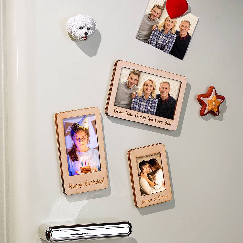 MadeMine personalized photo car sun visor clip with magnetic frame, shown attached to a vehicle's sun visor.