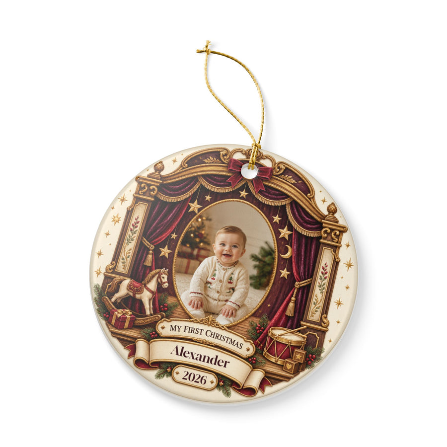 My First Christmas Personalized Photo Ornament