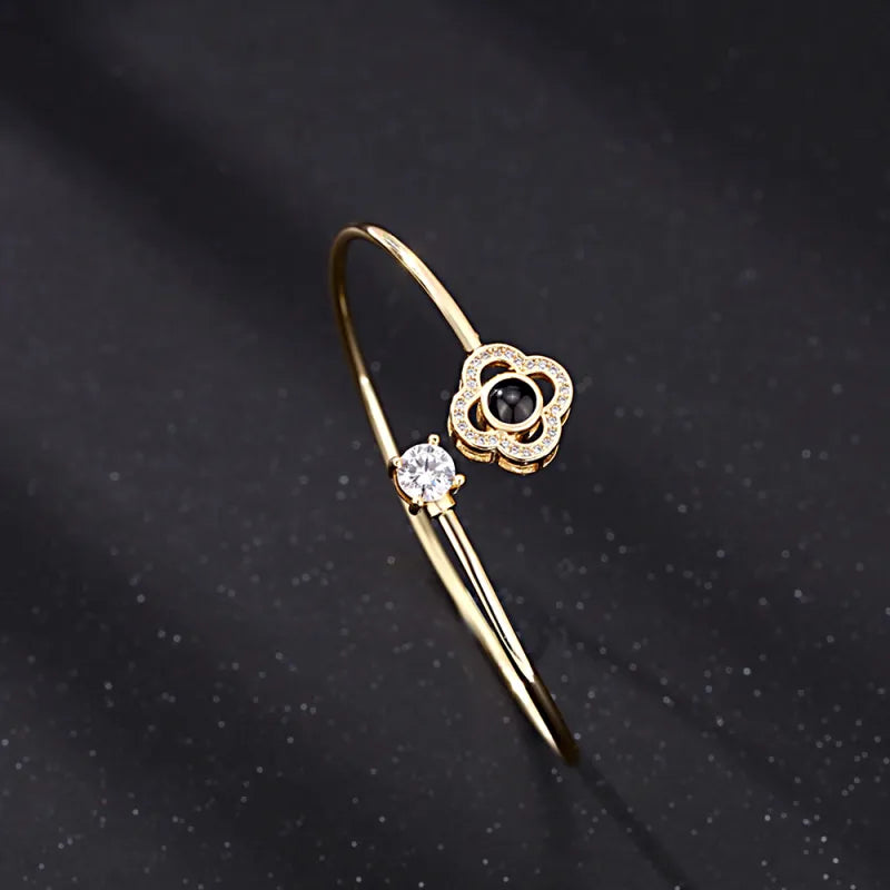 Custom Photo Projection Bracelet - Hidden Picture Heart Jewelry