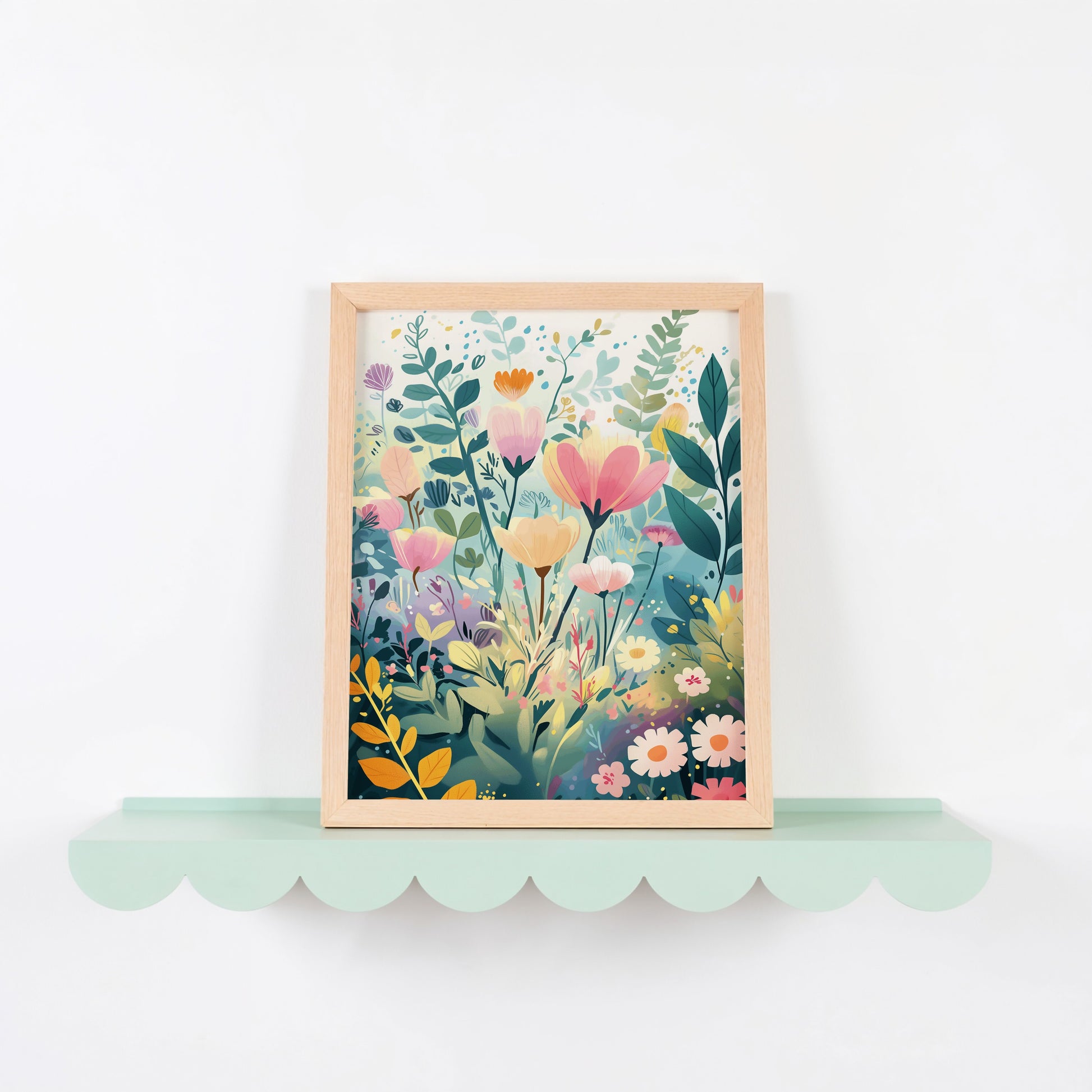Beautiful Pastel Garden Art Print floral product