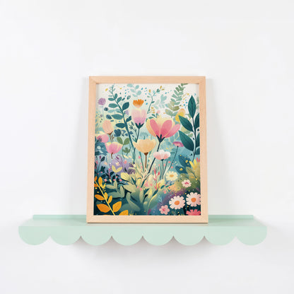 Beautiful Pastel Garden Art Print floral product