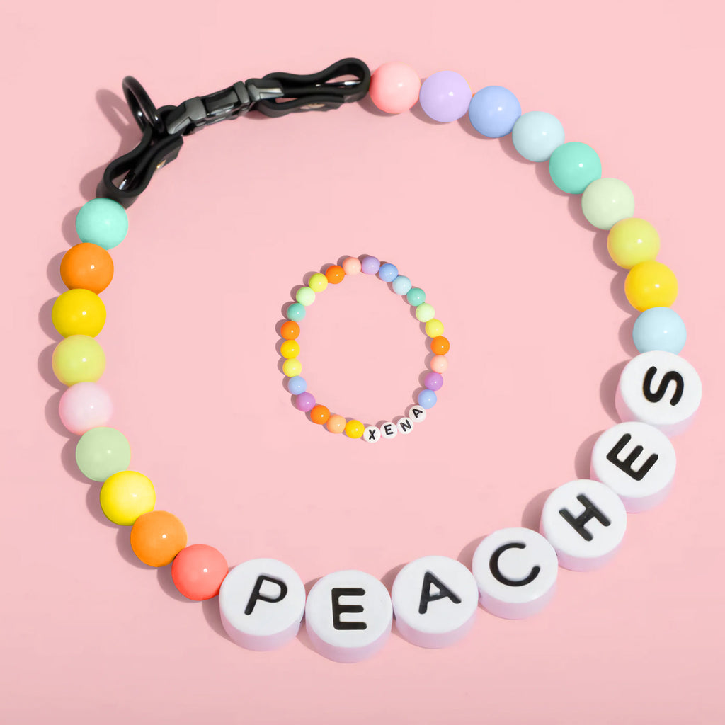 Personalized Pet Name Necklace with Free Matching Bracelet