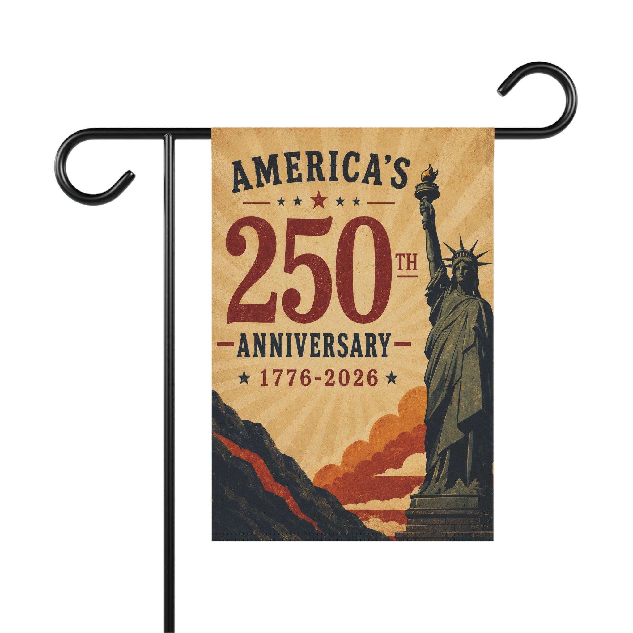 America's 250th Anniversary Garden & House Banner | 1776-2026 Statue of Liberty