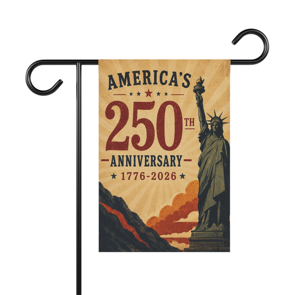America's 250th Anniversary Statue of Liberty Garden & House Banner