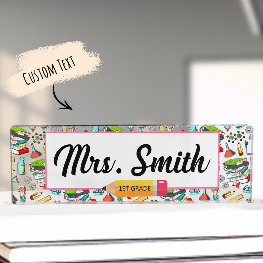 Personalized Teacher Desk Name Plate