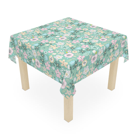 Abstract Flowers Tablecloth