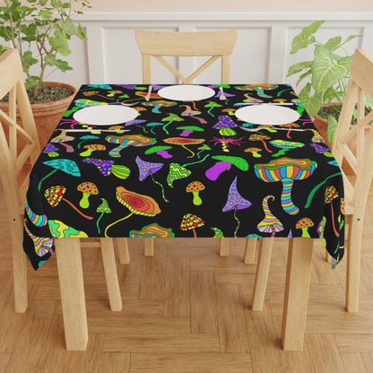 Happy Mushrooms Tablecloth
