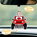 Personalized Drive Safe Car Air Freshener - Custom Photo Ornament