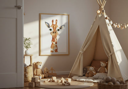 Adorable Giraffe Artwork for Children's Room product